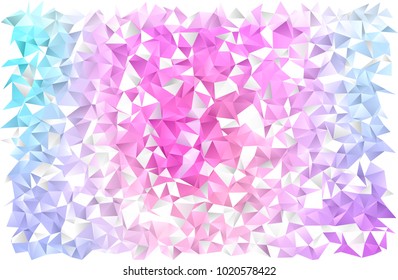 Light Pink, Blue vector abstract mosaic background. Colorful illustration in abstract style with gradient. Brand-new style for your business design.