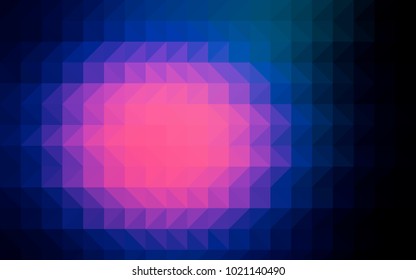 Light Pink, Blue vector abstract polygonal template. Geometric illustration in Origami style with gradient.  A completely new design for your business.