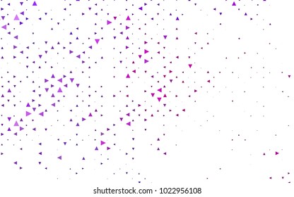 Light Pink, Blue vector abstract colorful background, which consist of triangles. Pattern with colored triangles on white background.