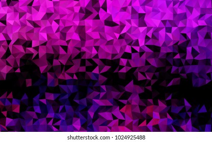 Light Pink, Blue vector abstract polygonal pattern. Glitter abstract illustration with an elegant design. The textured pattern can be used for background.