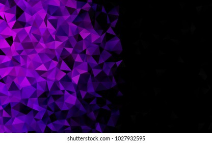 Light Pink, Blue vector abstract mosaic background. A completely new color illustration in a vague style. The best triangular design for your business.