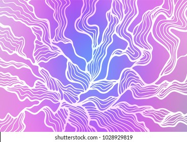 Light Pink, Blue vector abstract doodle pattern. A completely new color illustration in doodle style. The doodle design can be used for your web site.