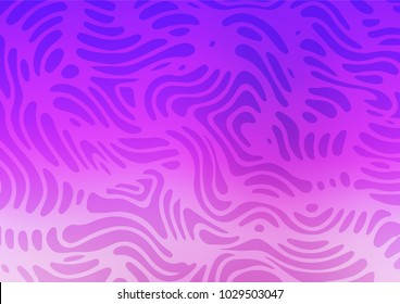 Light Pink, Blue vector abstract doodle background. Blurred decorative design in Indian style with lines. The template can be used as a background for cell phones.