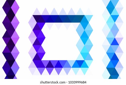 Light Pink, Blue vector abstract mosaic pattern. Colorful illustration in abstract style with gradient. Brand-new style for your business design.
