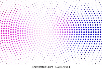 Light Pink, Blue vector abstract pattern with circles. Geometry template for your business design. Background with colored spheres.