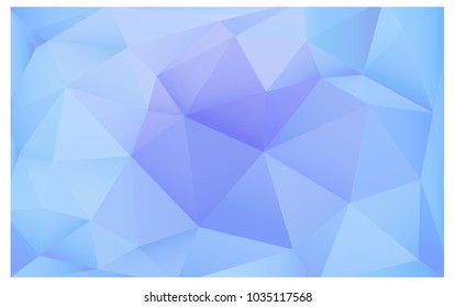 Light Pink, Blue vector abstract textured polygonal background. Blurry triangle design. Pattern can be used for background.