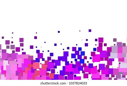 Light Pink, Blue vector abstract textured polygonal background. Blurry rectangular design. The pattern with repeating rectangles can be used for background.