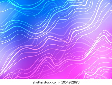 Light Pink, Blue vector abstract doodle pattern. Modern geometrical abstract illustration with doodles. Brand-new design for your business.