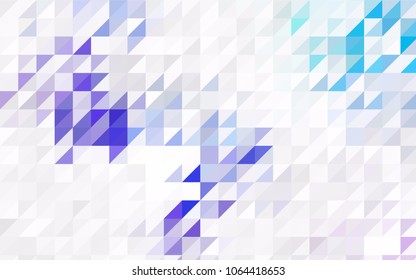 Light Pink, Blue vector abstract colorful background, which consist of triangles. Pattern with colored triangles on white background.