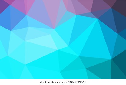 Light Pink, Blue vector abstract mosaic pattern. Colorful abstract illustration with gradient. A completely new design for your business.