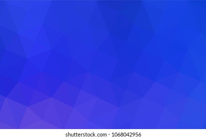 Light Pink, Blue vector abstract polygonal pattern. Modern geometrical abstract illustration with gradient. Textured pattern can be used for background.