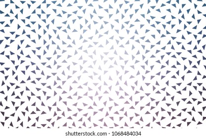 Light Pink, Blue vector abstract colorful background, which consist of triangles. Pattern with colored triangles on white background.