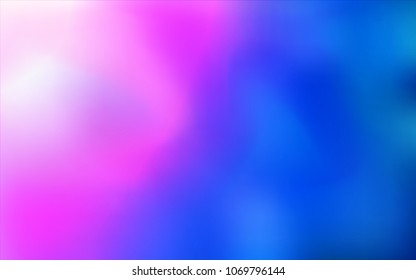 Light Pink, Blue vector abstract blurred layout. Colorful abstract illustration with gradient. Brand-new design for your business.