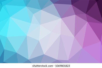 Light Pink, Blue vector abstract mosaic background. Modern geometrical abstract illustration with gradient. That new template can be used for your brand book.