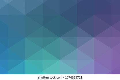 Light Pink, Blue vector abstract polygonal template. Colorful illustration in abstract style with gradient. The template for cell phone's backgrounds.