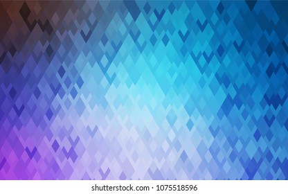 Light Pink, Blue vector abstract textured polygonal background. Blurry rectangular design. The pattern with repeating rectangles can be used for background.