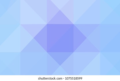 Light Pink, Blue vector abstract mosaic pattern. Triangular geometric sample with gradient.  The polygonal design can be used for your web site.