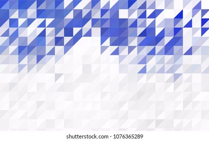 Light Pink, Blue vector abstract colorful background, which consist of triangles. Pattern with colored triangles on white background.