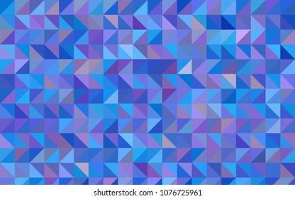 Light Pink, Blue vector abstract mosaic background. Geometric illustration in Origami style with gradient.  The template can be used as a background for cell phones.