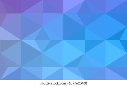 Light Pink, Blue vector abstract textured polygonal background. Blurry triangle design. Pattern can be used for background.