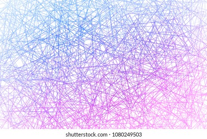 Light Pink, Blue vector abstract colorful background, which consist of triangles. Pattern with colored triangles on white background.