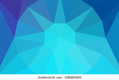 Light Pink, Blue vector abstract mosaic backdrop with a diamond. Illustration in abstract style with triangles. A completely new design for your leaflet.