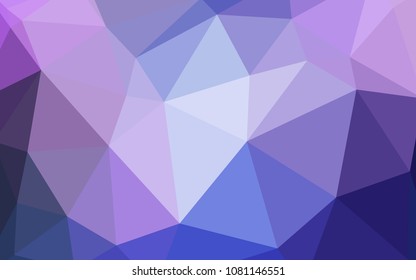 Light Pink, Blue vector abstract polygonal pattern. A sample with polygonal shapes. Polygonal design for your web site.