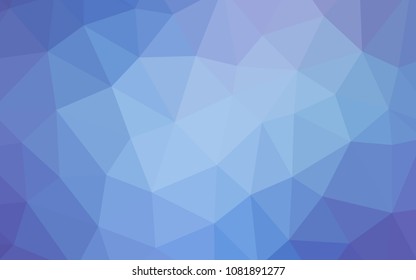 Light Pink, Blue vector abstract mosaic background. Glitter abstract illustration with an elegant triangles. Brand new design for your business.