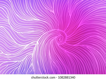 Light Pink, Blue vector abstract doodle pattern. Doodles on blurred abstract background with gradient. A new texture for your design.