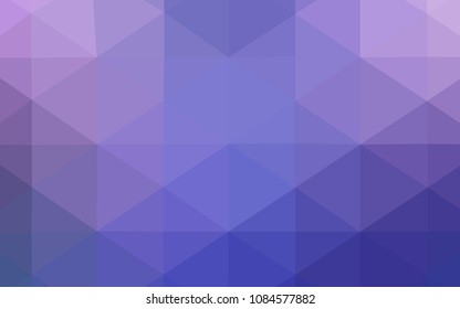 Light Pink, Blue vector abstract mosaic pattern. Shining polygonal illustration, which consist of triangles. The template for cell phone's backgrounds.