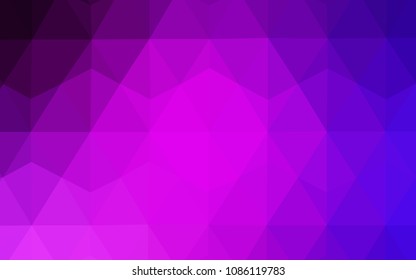 Light Pink, Blue vector abstract mosaic background. Colorful illustration in polygonal style with gradient. Pattern for a brand book's backdrop.