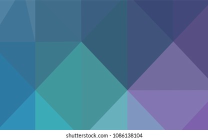 Light Pink, Blue vector abstract polygonal template. Colorful abstract illustration with gradient. The polygonal design can be used for your web site.