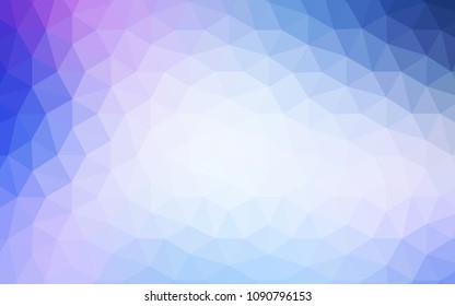 Light Pink, Blue vector abstract mosaic background. Colorful illustration in polygonal style with gradient. A new texture for your web site.