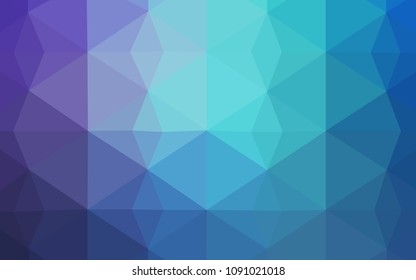 Light Pink, Blue vector abstract mosaic pattern. Colorful illustration in abstract style with triangles. A new texture for your web site.