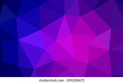 Light Pink, Blue vector abstract polygonal template. A sample with polygonal shapes. Polygonal design for your web site.