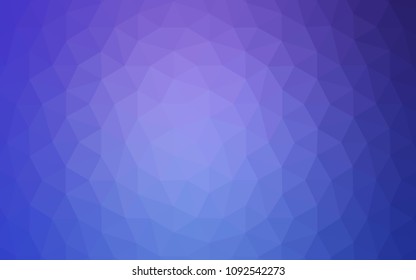 Light Pink, Blue vector abstract mosaic backdrop. A sample with polygonal shapes. A new texture for your web site.