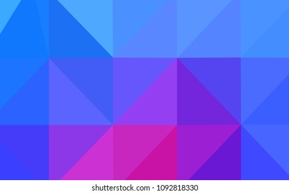 Light Pink, Blue vector abstract mosaic pattern. Shining colored illustration in a new style. Brand-new design for your business.