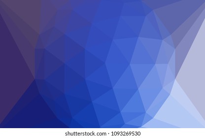 Light Pink, Blue vector abstract polygonal template with a gem in a centre. Polygonal illustration, which consists of triangles. Triangular pattern for your design.