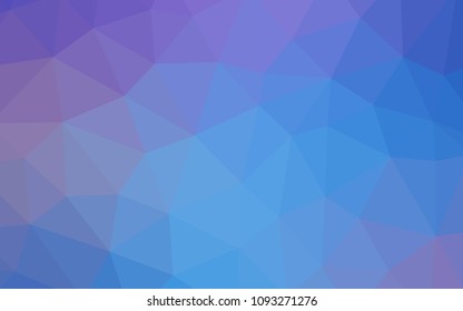 Light Pink, Blue vector abstract polygonal background. Geometric illustration in Origami style with gradient.  Brand new style for your business design.