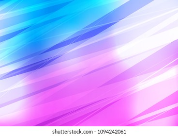 Light Pink, Blue vector abstract doodle template. Geometric doodle illustration in Origami style with gradient. Hand painted design for web, leaflet, textile.