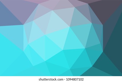 Light Pink, Blue vector abstract mosaic backdrop. Elegant bright polygonal illustration with gradient. Brand new design for your business.