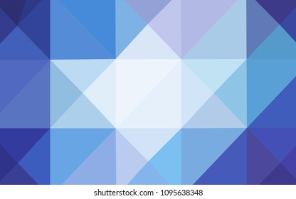 Light Pink, Blue vector abstract polygonal background. Modern geometrical abstract illustration with gradient. The best triangular design for your business.