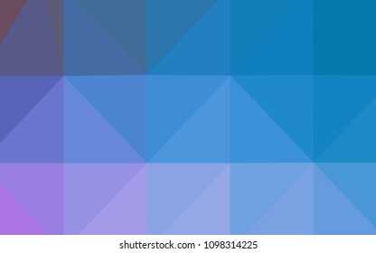 Light Pink, Blue vector abstract polygonal pattern. Colorful illustration in abstract style with gradient. Brand-new design for your business.