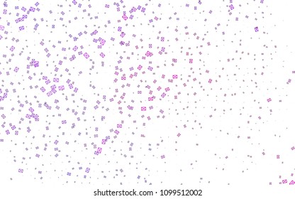 Light Pink, Blue vector abstract colorful background, which consist of triangles. Pattern with colored triangles on white background.