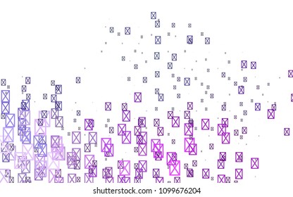 Light Pink, Blue vector abstract colorful background, which consist of triangles. Pattern with colored triangles on white background.
