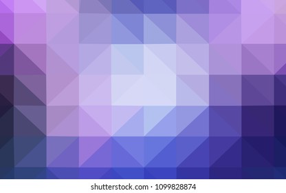 Light Pink, Blue vector abstract mosaic pattern. Geometric illustration in Origami style with gradient.  New template for your brand book.