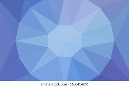 Light Pink, Blue vector abstract polygonal background with a gem in a centre. Elegant polygonal illustration with gradient. New template for your brand book.