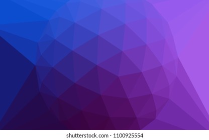 Light Pink, Blue vector abstract polygonal background with a gem in a centre. Polygonal abstract illustration with gradient. Triangular pattern for your design.