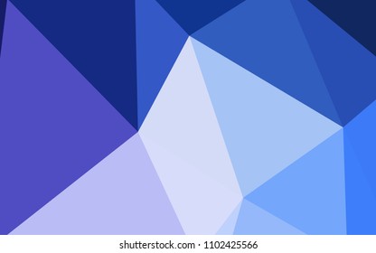 Light Pink, Blue vector abstract polygonal pattern. A completely new color illustration in a polygonal style. Best triangular design for your business.