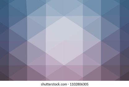 Light Pink, Blue vector abstract polygonal template. Creative geometric illustration in Origami style with gradient. That pattern can be used as a part of a brand book.